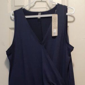 Reitmans Blue Hyba Wrap Front Romper XXL